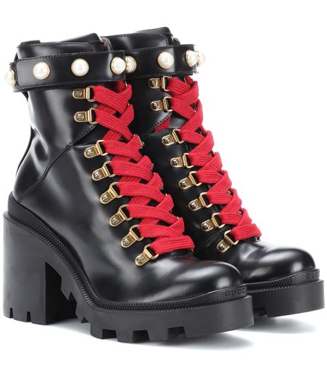 gucci leather ankle boot dupe|gucci combat boots for women.